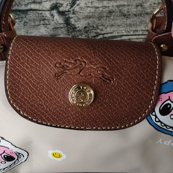 Longchamp x POP MART White Mini Crossbody Bag - Picture 2 of 4